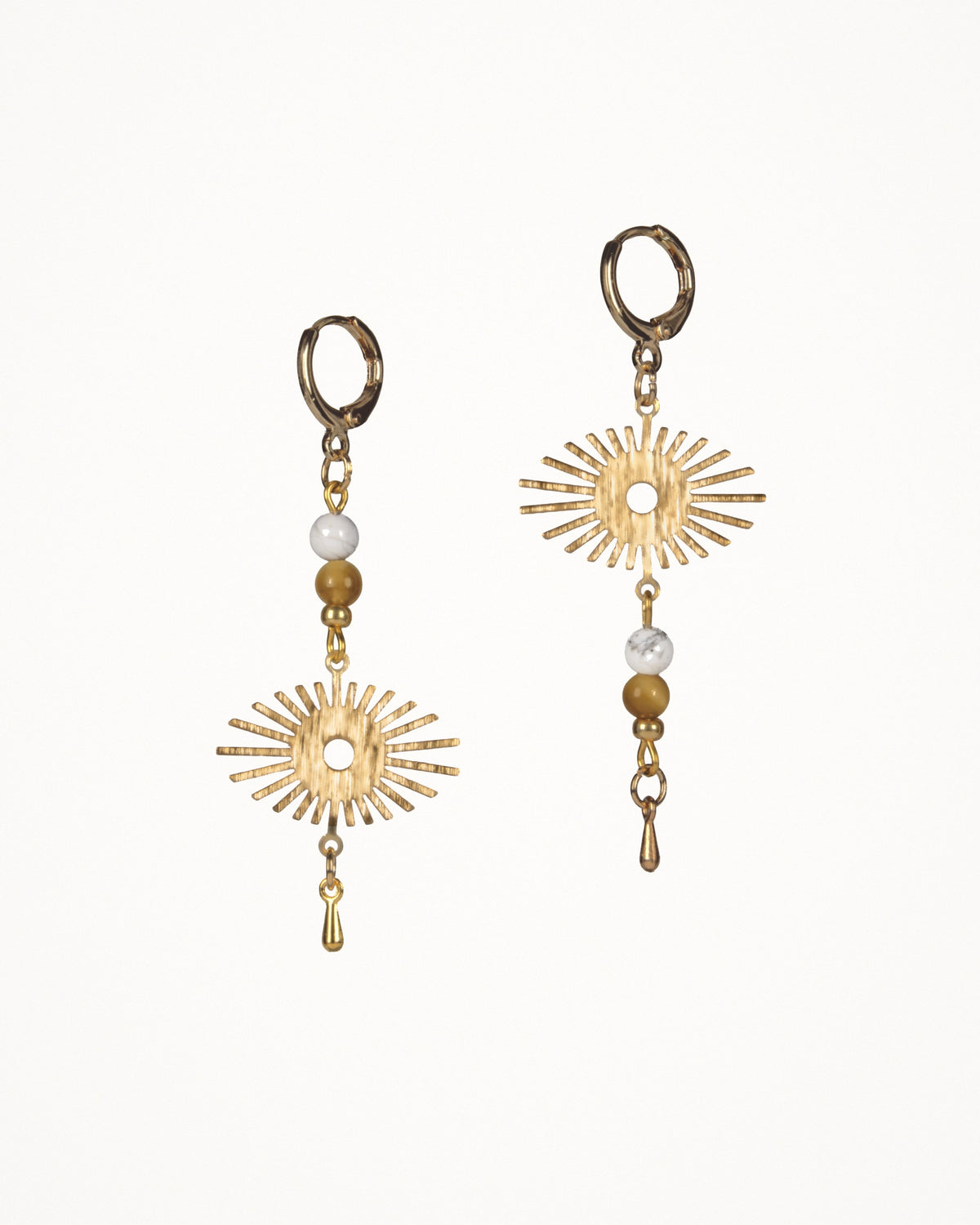 Boucles d'oreilles Cusco, soleil ajouré, Casa de Alix