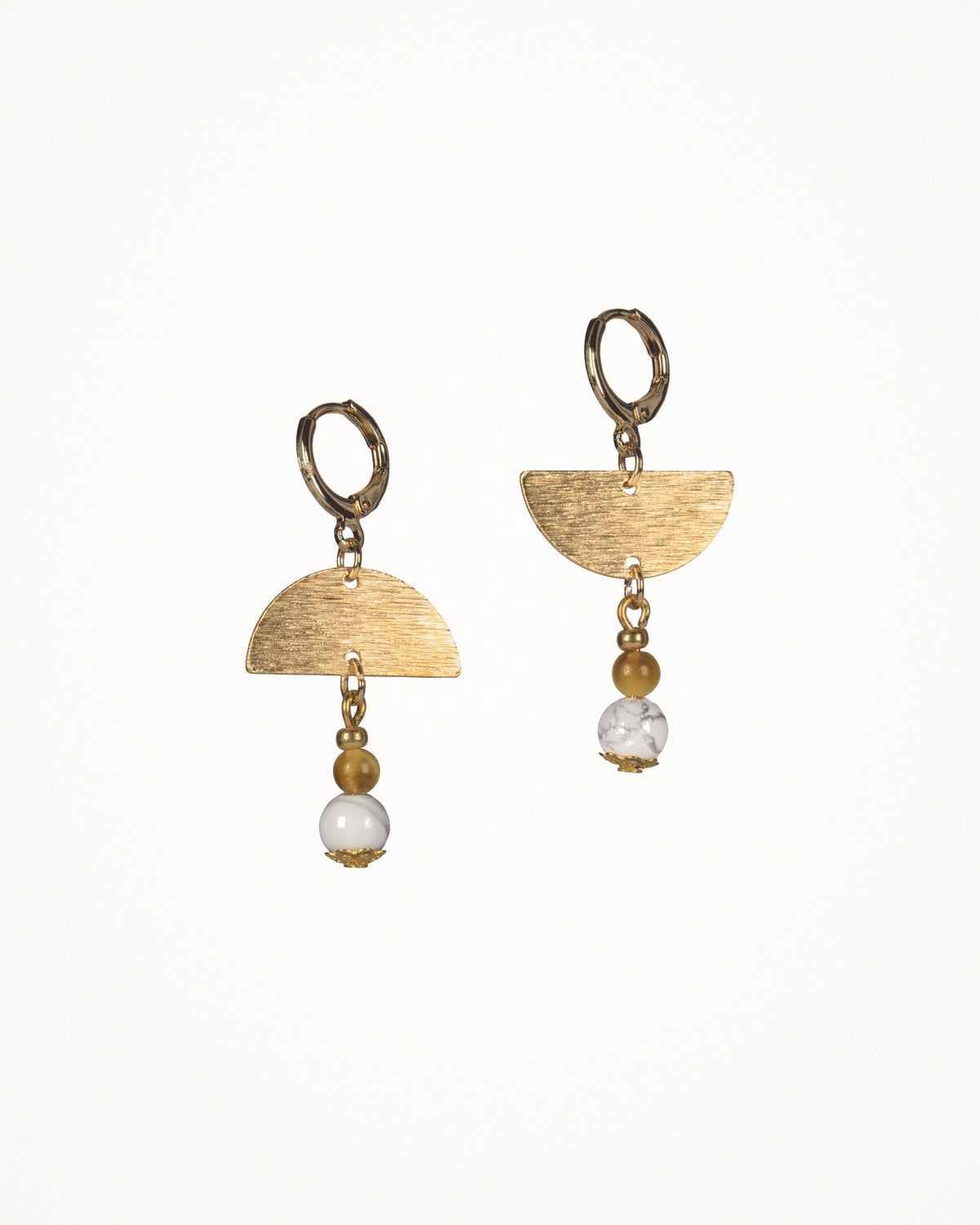 Boucles d'oreilles Kyoto, demi-lune, Casa de Alix